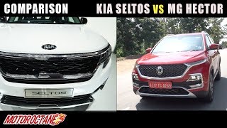 Kia Seltos vs MG Hector Comparison | Hindi | MotorOctane