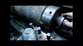 Как закрепить БОЛЬШУЮ трубу на токарном станке 1к62