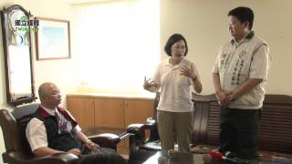 總統新故鄉 蔡英文參拜淡水福祐宮、拜訪淡水區農會