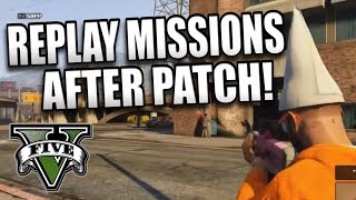 GTA 5 Online How to Replay Missions After Patch (GTA 5 Online Missions)