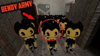 How to Defeat the BENDY ARMY in Granny Horror Game.... (BENDY ARMY takes over GRANNY HOUSE!)