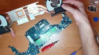 Разборка Ноутбук Dell Inspiron 15 7577 и замена термопасты в самому.