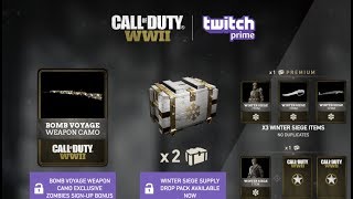 COD WW2 HOW TO GET FREE REWARDS!! HOW TO LINK TWITCH PRIME FOR BONUS CONTENT!!!