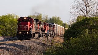 CN C40-8 #2117 Leads A Manifest Through Duplainville