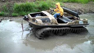 two Argo,s with Adair tracks in VERY BAD  pudding mud at river run atv park