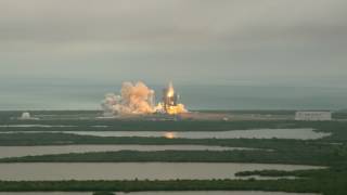 Liftoff in UHD of SpaceX Falcon 9 on CRS-10 Mission