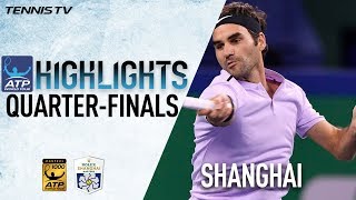 Highlights: Federer And Nadal Advance Into SF's In Shanghai 2017