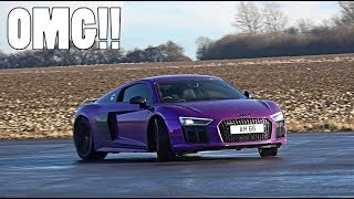 CAN YOU DRIFT THE AUDI R8 V10 PLUS?!