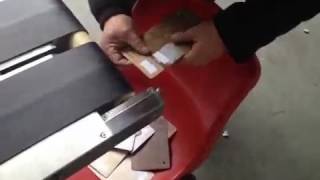 sheet board top labeling with paging machine