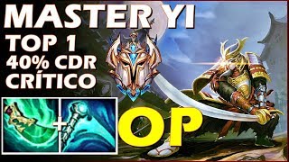 ABSURDAMENTE FORTE!! TOP 1 MASTER YI MID FULL CDR CRÍTICO! MATHEUSBT