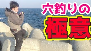 【初心者向け】穴釣りで大物を釣る方法[のんびり一家流]