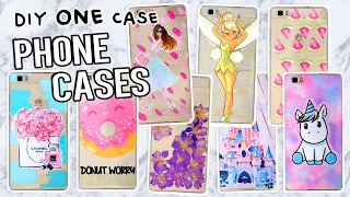 10 DIY PHONE CASE ideas! Using ONE case! Disney, Tumblr & more!