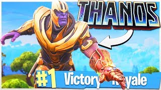 EPIC Killstreak with THANOS to Win the Game! - PS4 Fortnite