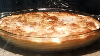 Шарлотка на закваске. Яблочный заливной пирог без муки, только на закваске