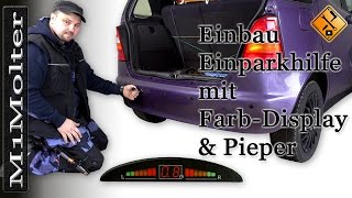 Einparkhilfe mit Farb-Display in PKW Einbau von M1Molter