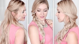 Tuto coiffures EXPRESS pour l'école/travail ✿ Facile à faire soi même