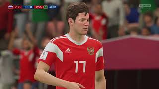 World Cup 2018 Russia vs Saudi Arabia - Full Match Sim (FIFA 18)