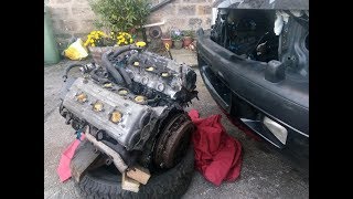 Vauxhall Opel Holden Frontera Engine Swap #4  FINALLY ...It's OUT.  YAYYYYY!!!  :-D