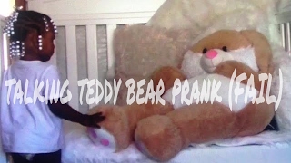 ?talking teddy bear prank? (Failed)/ reaction