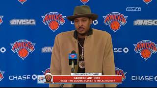 Carmelo Anthony Returns to The Garden | New York Knicks | MSG Networks