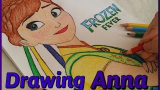 How to draw Anna/Frozen/Как нарисовать Анну