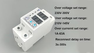 Реле напряжения и тока TOVPD1-63 на 63А (TOMZN)