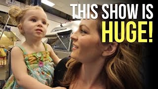 Arriving at the Tampa RV Show in our Airstream