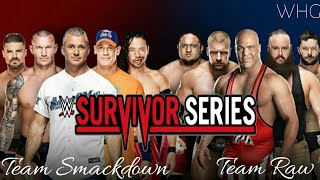 WWE Survivor Series 2017 Highlights Result Predictions | Team Raw Vs Smackdownlive Elimination Match