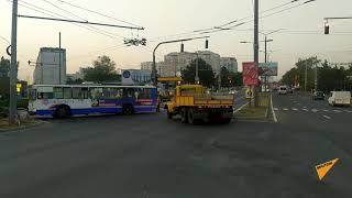 Un troleibuz a blocat o stradă în cartierul Posta Veche din Chisinau