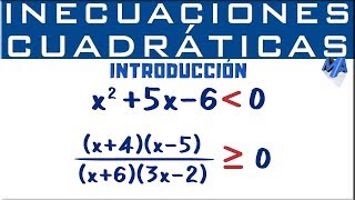 Inecuaciones cuadráticas y racionales | Introducción