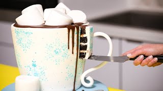 Hot Chocolate made of CAKE & More Cozy Winter Baking Ideas | How To Cake It Step By Step