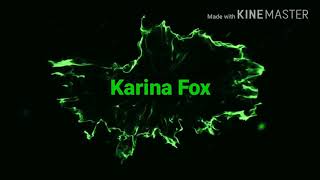 ИНТРО ДЛЯ (Karina Fox) за лайк и подписку |КАК СКАЧАТЬ ИНТРО БУДЕТ В ОПИСАНИИ
