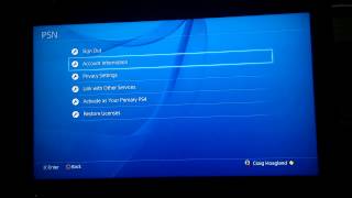 PS4 Maintenance Problems? Cannot verify licenses?