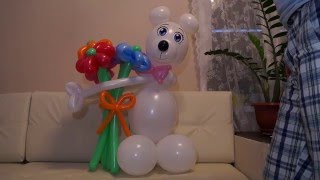 Мишка из шаров