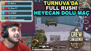 TÜRKLER TURNUVA MAÇINDA ÇILDIRDI! AS BAYRAKLARI AS! - PUBG Mobile Crew Challenge
