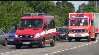 Katastrophenalarm aufgrund von Hochwasser - Einsatzfahrten Feuerwehr/THW Rheingau-Taunus