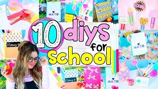 10 DIY School Supplies 2017 | Easy 5-Minute Crafts + Back To School DIY Projects Ideas!