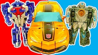 Transformers 1-Step Amazing Robot Cars Trucks Mega Bumblebee Toy Review