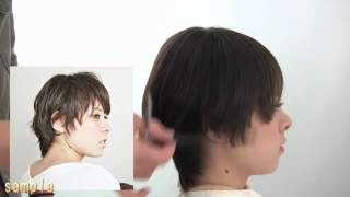 HAIRSTUDYﾍｱｽﾀﾃﾞｨ　バッサリショートカットを早く可愛く編
