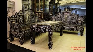 TRƯỜNG KỶ NGŨ SƠN ĐẠI KHẢM ỐC| ĐỒ GỖ ĐỨC NGUYỆN| ĐỒ GỖ CAO CẤP|BÀN GHẾ GỖ|NỘI THẤT GỖ