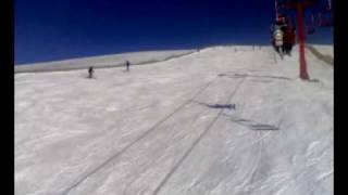 Urcare cu telescaunul la Sinaia, cota 2000 - 2009.01.10