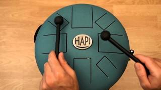 HAPI Drum Origin Tuneable Steel Tongue Drum, Over 24 adjustable scales in E, E flat and D