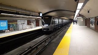 le trajet du métro de Montréal STM sur la ligne orange entre la station Rosement et Henri Bourassa
