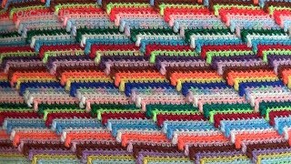 Рельефный 3D узор крючком. Groovyghan. A relief pattern crocheted.