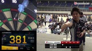 【2017 PERFECTツアー 第2戦 北九州 男子準決勝】福井和希 VS 山田勇樹