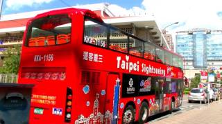 [ 台灣散步行 ] = Taipei台北 = 國光客運台北車站~雙層觀光巴士~天成、凱撒~忠孝西路添好運點心、重慶南路、武昌街城隍廟、中華路~西門町捷運站