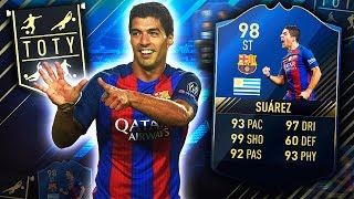 TOTY SUAREZ 98!! IS HE WORTH 4,500,000? FIFA 17 ULTIMATE TEAM