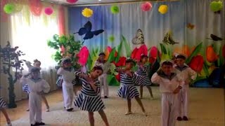 Морской танец "Золотые якоря".  Старшая группа детсада № 160 г. Одесса 2019