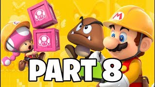 Super Mario Maker 2 - Story Mode Walkthrough Part 8 Plumber of Destiny! (Nintendo Switch)