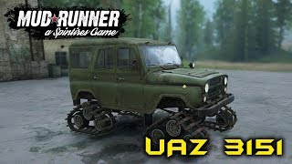 Spintires: MudRunner обзор мода [ UAZ 3151 ] ГУСЯНКА